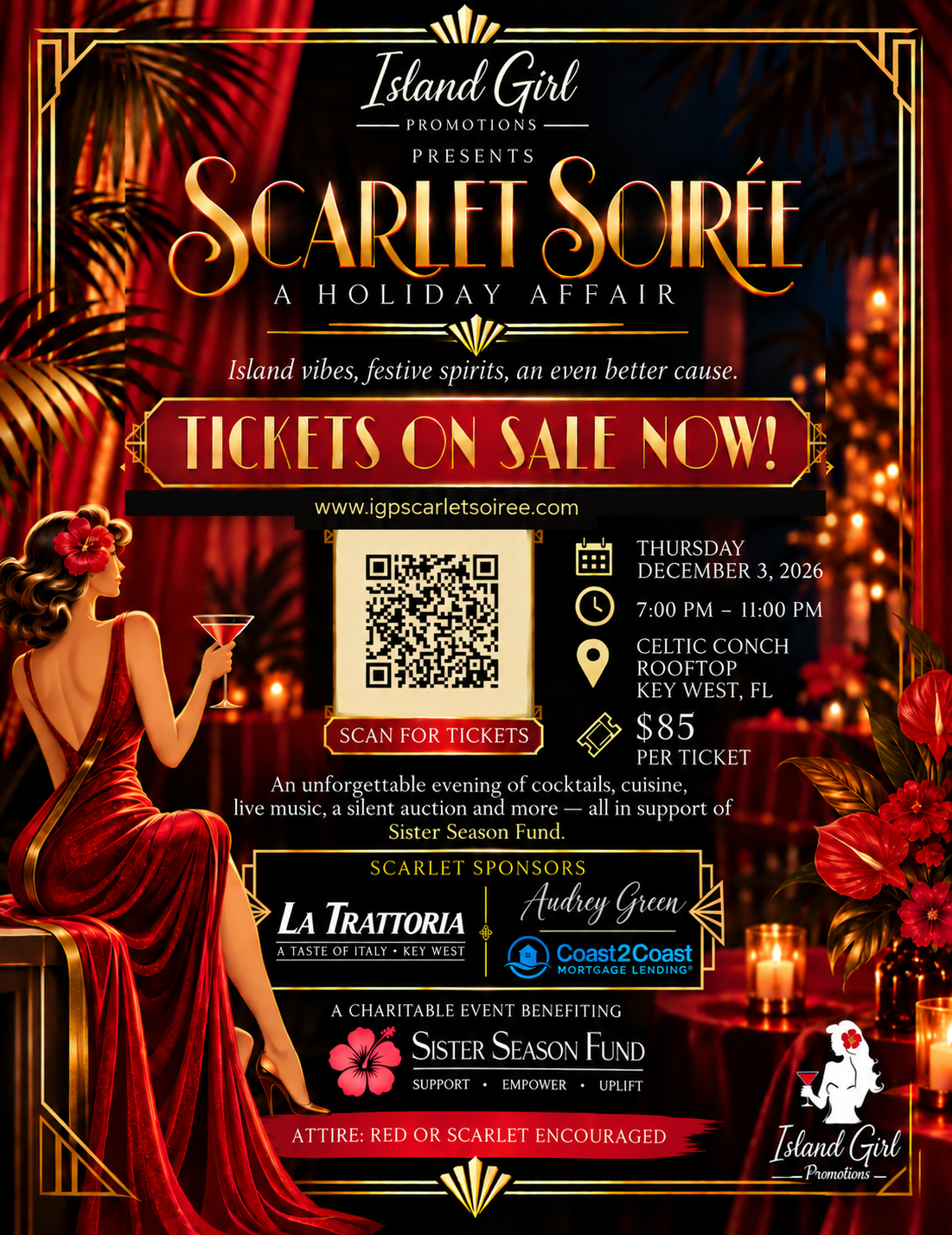 Scarlett Soirée official event flyer